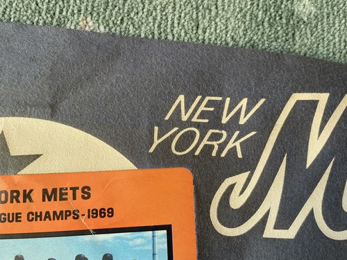 Vintage 1969 New York Mets National League Champs Baseball 30x12 Felt Pennant - Picture 7 of 24