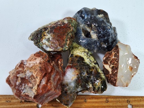 1# MIXED LAPIDARY Rough *Jasper Agate Petrified Wood Obsidian +Unknowns *by lb
