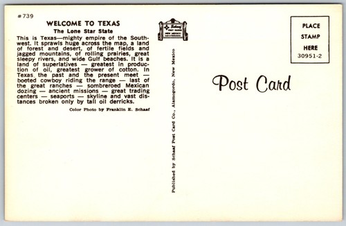 Postcard Texas Greetings from Pecos TX Birthplace of Rodeo Oil Derrick - Foto 2 di 2