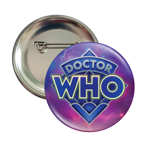 Doctor Who Logo Button Badge 58mm (2.25") 2023 - 2024 - Picture 2 of 2