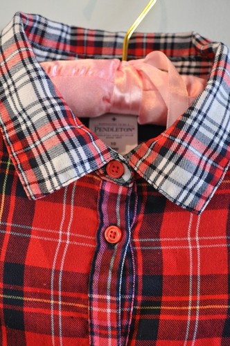 Gap Pendleton Nightshirt Top Plaid Long Sleeve Size 10 - Picture 3 of 7