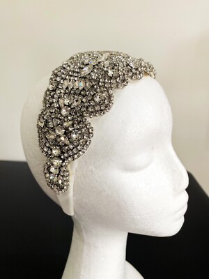 H093 - Silver Diamante Headband