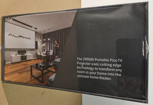 BRAND NEW Alpha ZX9100 Portable PICO TV Projector Ultra 4k - Picture 4 of 5