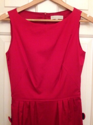 Ann Louise Roswald 1950's Vintage Style Geranium Lipstick Red Dress UK 8 BNWT