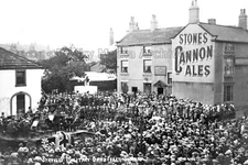 rdd-20 Military Band Feast Sunday, Staveley, Derbyshire 1922. Photo