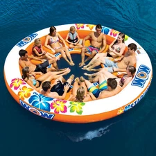WOW Sports Floating 12 Person Water Lounge & Island - Stadium Islander (14-2090)