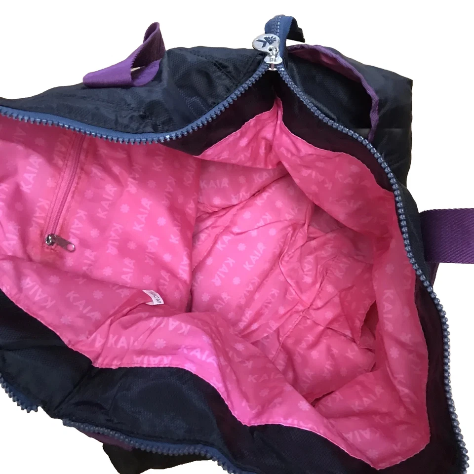 KAIA BOLSO DE VIAJE BOLSO DE PAÑALES NEGRO Púrpura Bolsillos con Cremallera Impermeable ���Hombro Foto 3 de 4