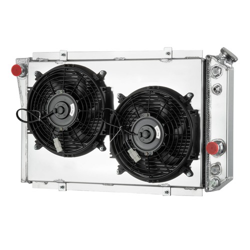 3ROW RADIATOR SHROUD FAN FOR 82-02 CHEVY S10 BLAZER /1984-1990 CORVETTE 5.7L V8 - Picture 1 of 14