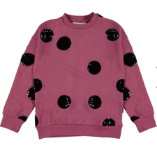 NWT Molo Sequin Dots Sweatshirt Size 12