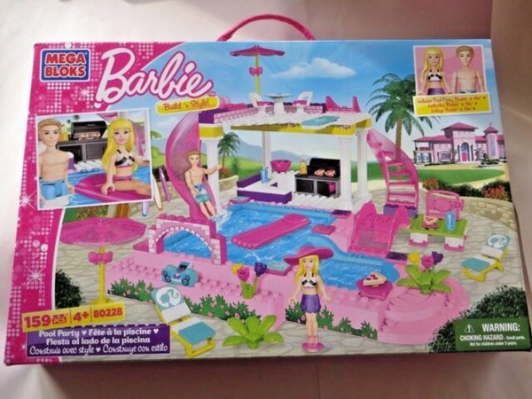 mega bloks barbie pool party