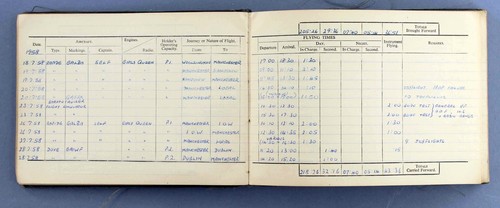 BOAC ROYAL JORDANIAN PILOT LOG BOOK 1959-87 RAPIDE BRITANNIA BOEING 707 TRISTAR - Picture 13 of 18