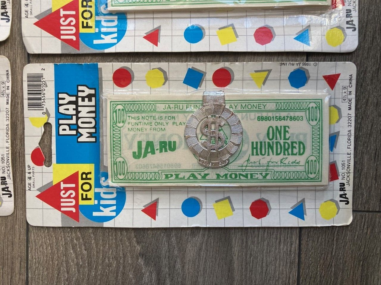 Vintage JA-RU Fun Bucks Play Money - NEW SEALED