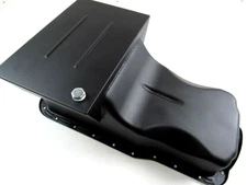 1965-77 Ford 260 289 302 Drag Race Steel 7 qt Oil Pan Black E44103BK