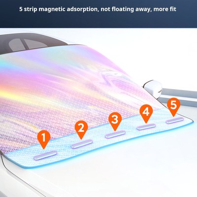 Magnetic Sun ShadeShield Anti UV Protection Heat Insulation For Car Rear Window