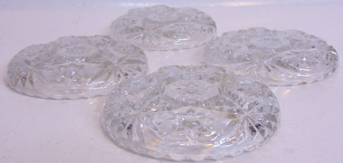 Crystal Glass Coasters Vintage Drink 4 Forever Collectible Decoration Barware Bo - Picture 5 of 7