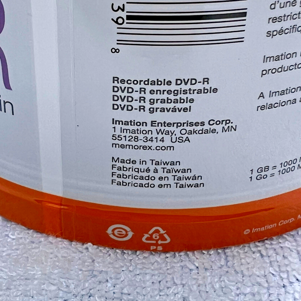 SEALED Memorex DVD+R 50pack 16X, 4.7GB, 120 mins each eBay