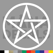 Pentacle Vinyl Die Cut Decal Sticker - Wican Wicca Pagan Tarot Nature Pentagram