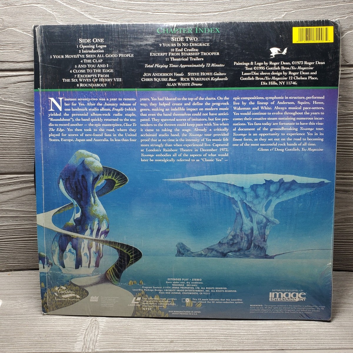 YES Yessongs 1972 Concert Japanese Laserdisc Gatefold In Shrink | eBay