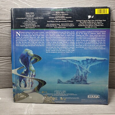 YES Yessongs 1972 Concert Japanese Laserdisc Gatefold In Shrink | eBay