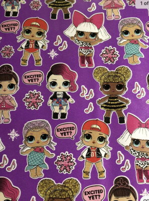 LOL Surprise! Christmas  Holiday Wrapping Paper 40 Sq Feet Listing Is For 1 Roll
