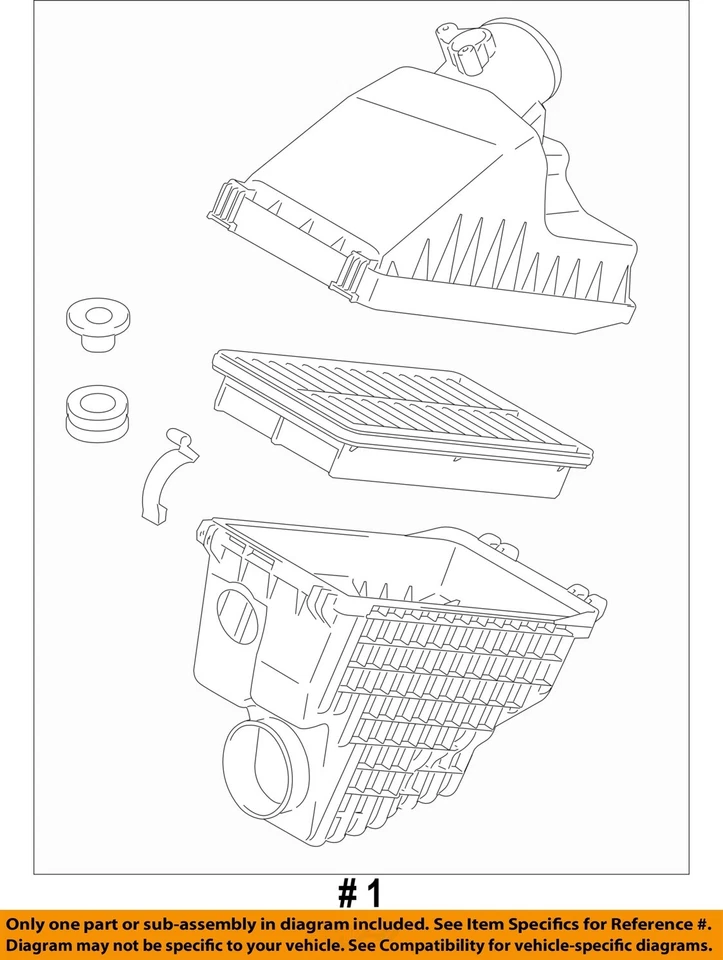 Conjunto de limpador de ar usado serve: 2010 Suzuki Sx4 2.0 grau A - Imagem 4 de 4