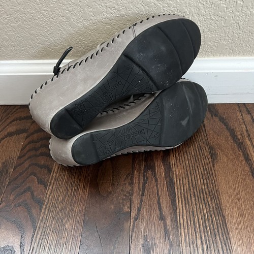 Bussola Baracoa Glove Wedge Sandals Capretto Vapor Black Women’s 40 US 9 Buckle - Picture 9 of 19