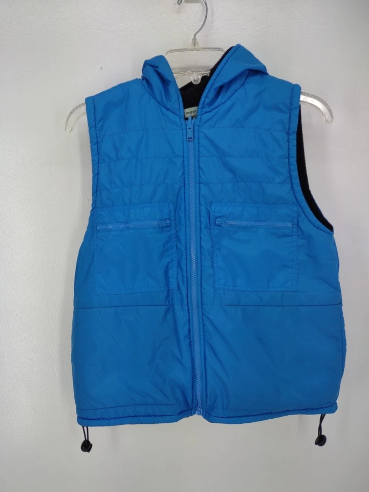Chaleco con Capucha Marsh Landing Para Mujer S Forrado Bolsillos con Cremallera Azul Foto 2 de 4