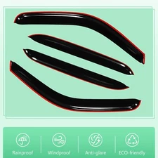 Window Deflectors For 00-07 Silverado/Sierra Crew Cab Rain Guards Window Visors