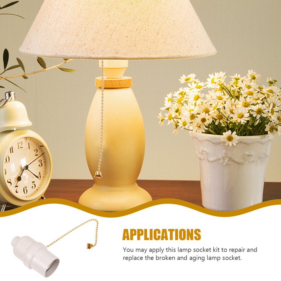 Pull Chain Light Fixture Base Ceiling Light Pull Light Socket Holder