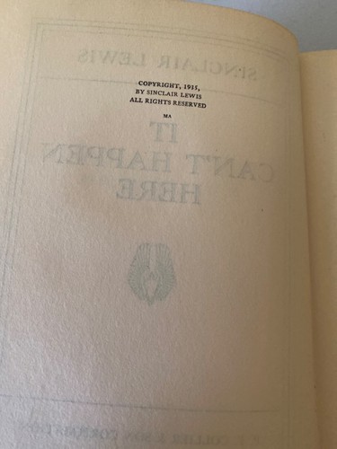 6 Sinclair Lewis - Klassische Bücher 1920-1935 - Halskette Vintage Hardcover - Bild 8 von 14