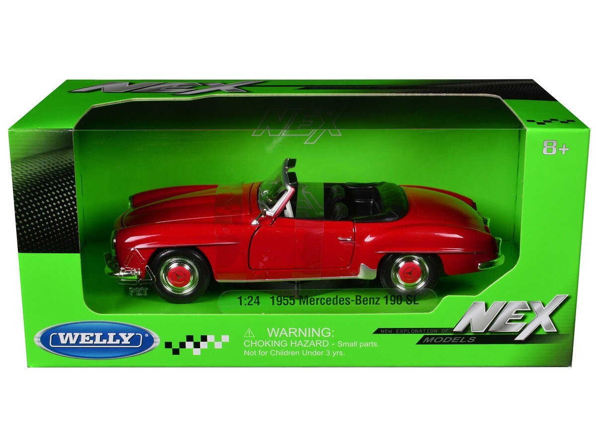 【WELLY】No.2311　MERCEDES-BENZ　190SL　1955 Welly 1:24 1955 Mercedes-Benz 190 SL with Closed Top - Black