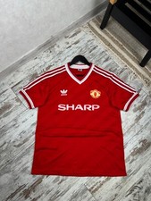 Manchester United 1986-1988 Adidas home jersey L size