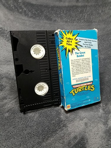 Teenage Mutant Ninja Turtles: The Great Boldini (VHS 1990) Burger King Kids Club - Picture 2 of 2