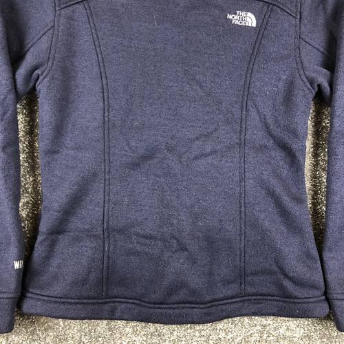 The North Face Windwall Jacket Women's Size Small Fleece Full Zip Sweater Blue - Picture 8 of 13