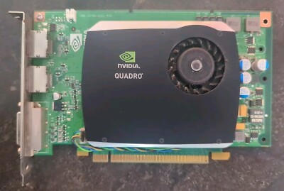 NVIDIA Quadro FX 580 Dell 512MB GDDR3 Graphics Card GPU -Tested (2DP, 1DVI Port)