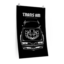 Pontiac Firebird Trans Am 1977-1978 Poster, Trans Am Wall Print, Decor Gifts