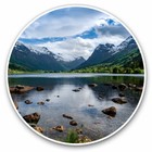 2 x Vinyl Stickers 20cm - Beautiful Norway Lake Cool Gift #8914