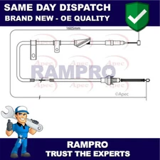 Rampro Rear Left Hand Brake Cable Fits Land Rover Freelander 1.8 2.0 TD4