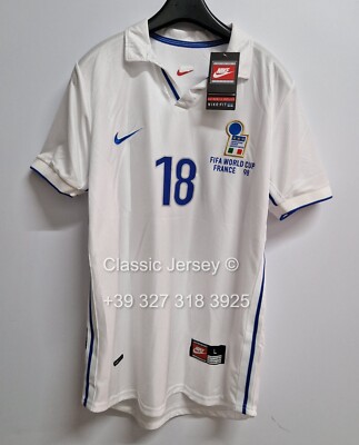 イタリア代表ワールドカップ1998 マルディーニ ユニフォームAWAY Italia Away World Cup France 1998 BAGGIO MALDINI DEL PIERO
