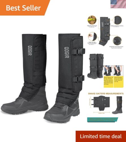 Polycarbonate Snake Gaiters - Heavy Duty Bite Protection for Outdoor Enthusiasts