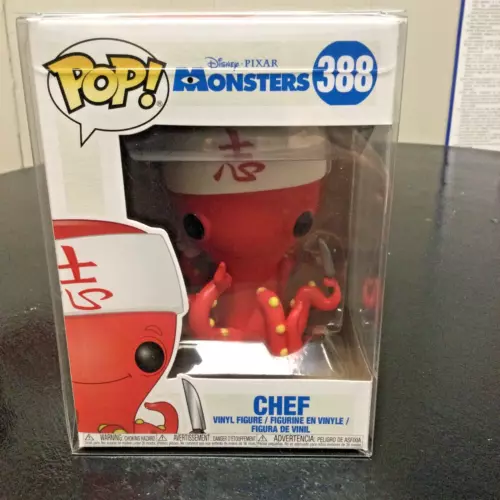 Funko Pop Chef #388 Disney Pixar Monsters Inc Octopus Vinyl Figure In Protector