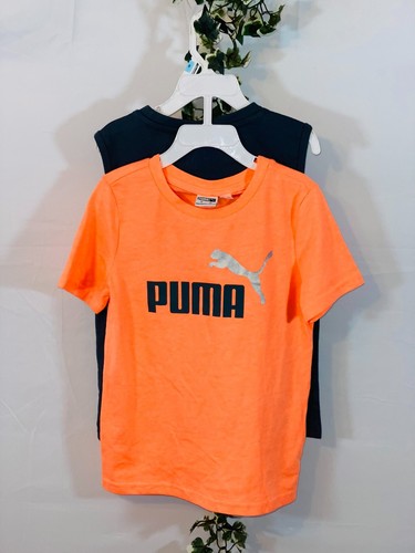 Boy's Puma T-shirts 2 pc set Gray/Orange size 5 - Picture 3 of 3
