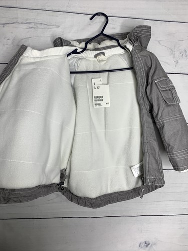 H&M 6-9M Infant Gray Jacket Detachable Hoodie - Picture 6 of 11