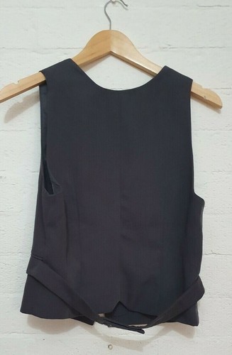 E HYPHEN WORLD GALLERY Label Womens Grey Sleeveless Vest Blouse Top Size XS - Picture 5 of 12