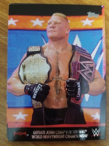 2016 Topps WWE Heritage Brock Lesnar Tribute Champion Spotlight (26-30) singles - Imagen 6 de 6