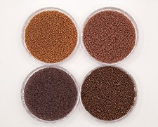 Earth Tone Micro Glass Caviar Beads Bulk Lot, 0.5mm-1mm Micro Bubble Beads