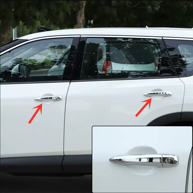 4Pcs Chrome Door Handle Cover Molding Trim Cover Fit For Nissan Rogue 2021-2023