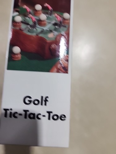 Vintage Golf Tic-Tac-Toe Set New Open Box - Picture 2 of 3