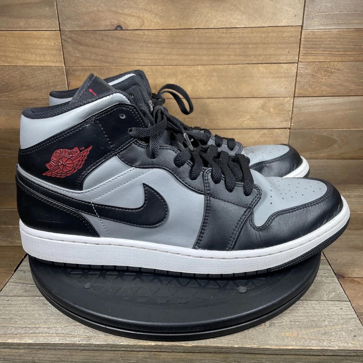 Nike Mens Size 12.5 Air Jordan 1 Mid u0026#034;Shadow Redu0026#034; (554724-096)  Sneakers Lace Up | eBay