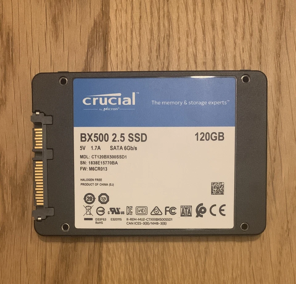 Crucial BX500 120 GB 2.5 SATA-III 6Gb/s CT120BX500SSD1 SSD - Imagen 2 de 2